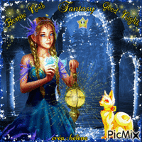 concours : Nuit fantasy en bleu et jaune