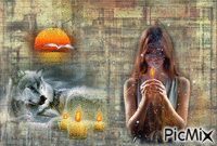 Тепло свечи - Darmowy animowany GIF