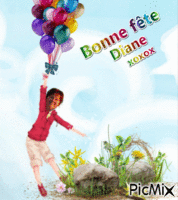 Anniversaire! Diane Roussil - Zdarma animovaný GIF