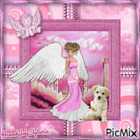 {♠}Pink Angel & Doggy{♠}
