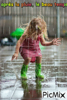 pluie d'été - Безплатен анимиран GIF