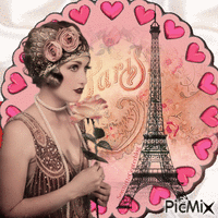 Coup de coeur à Paris - GIF animé gratuit