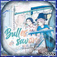 Bulles manga animovaný GIF