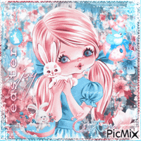 Cute Easter Girl - 無料のアニメーション GIF