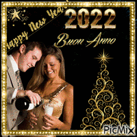 Happy YEAR 2022 - Безплатен анимиран GIF