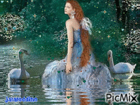 le cygne et la princesse - Bezmaksas animēts GIF