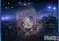 Night Anime - Bezmaksas animēts GIF