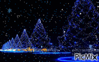 blue snow - GIF animado gratis