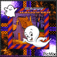 {{Casper the Halloween Ghost}} - 無料のアニメーション GIF