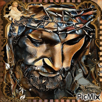 Portrait of Jesus 🙏 - Безплатен анимиран GIF