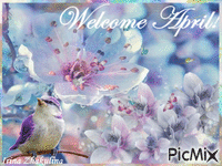 Welcome April! - GIF animasi gratis