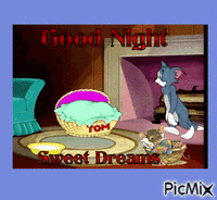 gute nacht tomm! animēts GIF