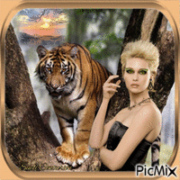 Meu amigo o Tigre - Ilmainen animoitu GIF