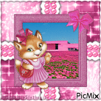 {♣}Little Pink Fox wants to go Shopping{♣} - GIF animate gratis