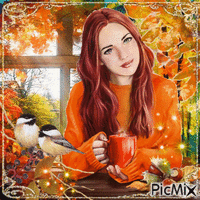 beautiful autumn girl