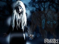 gothic wolf1 - 無料のアニメーション GIF