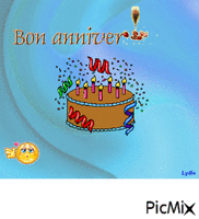 Bon anniversaire - Бесплатный анимированный гифка