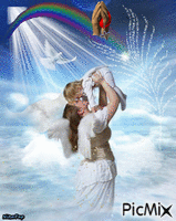 In the arms of the angel.❤ animovaný GIF
