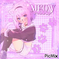 MEOW meow - GIF animado gratis