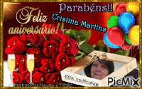 Niver Cristina Martins - GIF animé gratuit