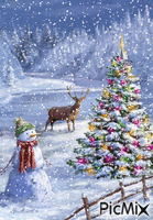 Christmas Snow - Ilmainen animoitu GIF