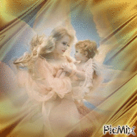 Mother and child animowany gif