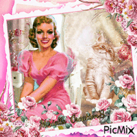Femme  vintage 6  03 23 - Bezmaksas animēts GIF