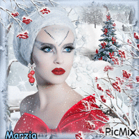 winter beauty - GIF animé gratuit