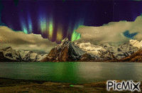 aurora boreal - Animovaný GIF zadarmo