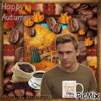 {{William Moseley with Autumn Coffee}} - Free animated GIF