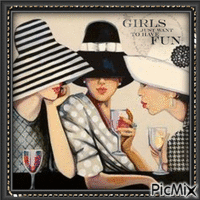 girls just want to have fun Animated GIF