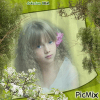 Portrait fillette par BBM Animated GIF