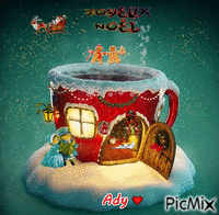 Tasse de Noël - Free animated GIF