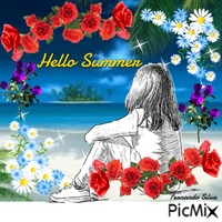 Hello Summer - Ilmainen animoitu GIF