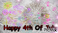 HAPPY 4TH OF JULY - Бесплатный анимированный гифка