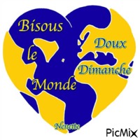 bisous le monde - Darmowy animowany GIF