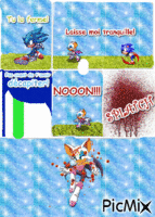 Sonic et Rouge animovaný GIF
