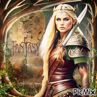 Warrior woman fantasy