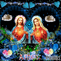 JESUS AND MARY animuotas GIF