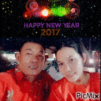 Happy New Year 2017 A - Darmowy animowany GIF