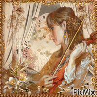 Vintage violinist