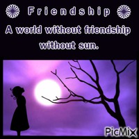 Friendship poem GIF animé