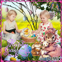 happy easter 🌹🌼 анимирани ГИФ