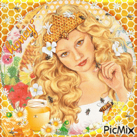 Honey bee woman
