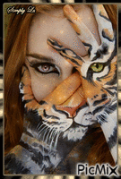 Mulher Tigre - 免费动画 GIF