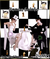 jeux d'échecs-mary анимиран GIF