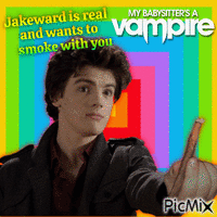 Jakeward is real and wants to smoke with u x2 - Free animated GIF