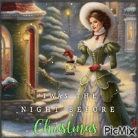TWAS THE NIGHT BEFORE CHRISTMAS GIF animata