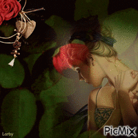 J'adore les roses rouges !!!! - GIF animasi gratis