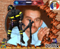 pompier - Gratis animeret GIF